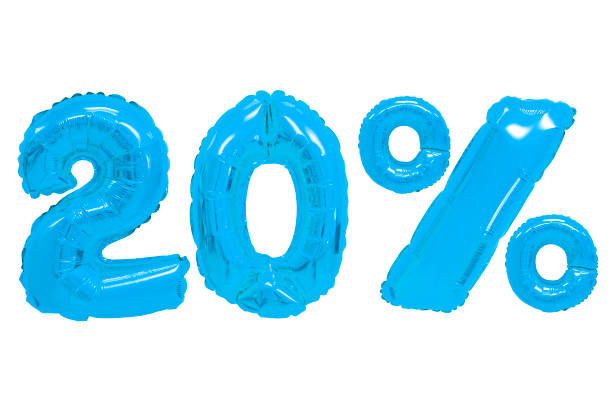 istock twenty percent from blue color balloons 1139434677