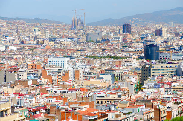 istock Picturesque view from above (from Montjuic) on Barcelona, Spain 1139435372