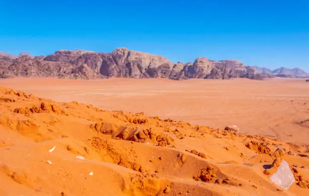 Photo of View of a sand dune at Wadi Rum, Jordan