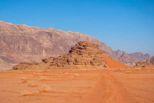 Photo of View of a sand dune at Wadi Rum, Jordan