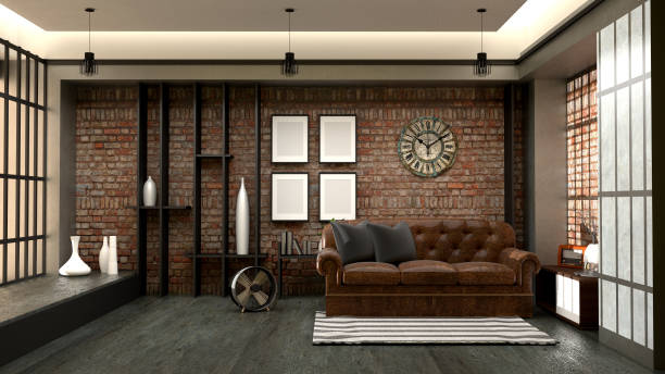 istock Loft living room interior design 1139441638