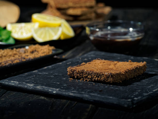 istock Homemade pastry with lemon ice cream 1139444099