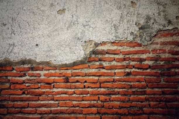 istock Old brick wall vintage interior design background and texture 1139444441