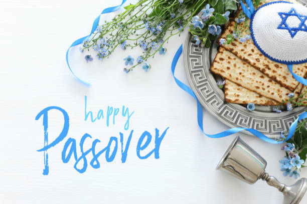 concepto de celebración pesah (fiesta judía de la pascua) - judaísmo fotos fotografías e imágenes de stock