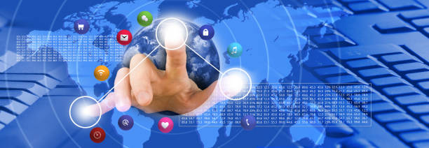 istock touch of fingers on a technological background close-up 1139450641
