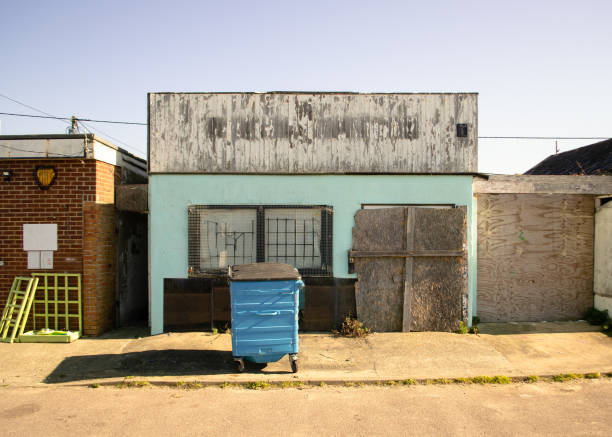 Abandoned Blue Jaywick clacton on sea stock pictures, royalty-free photos & images