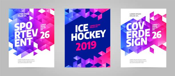 bildbanksillustrationer, clip art samt tecknat material och ikoner med layout affisch mall design för idrotts evenemang 2019 - skidskytte tavla
