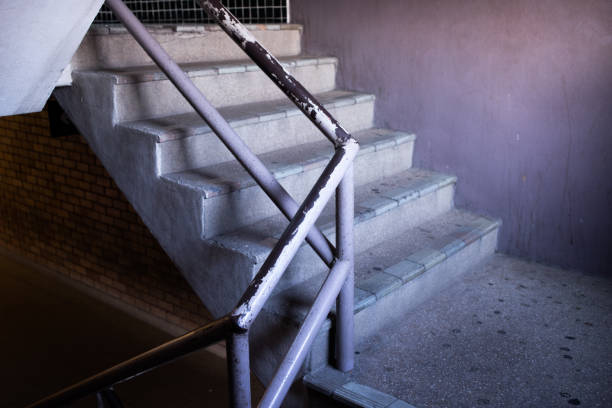 istock Old Stairwell in shopping mall 1139453922