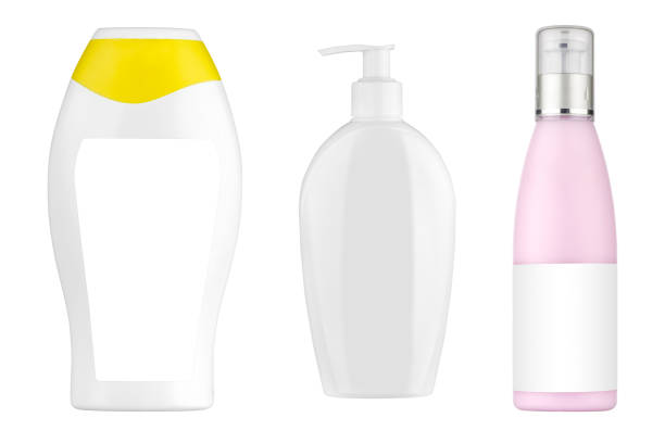 istock Liquid hand soap and bath products with blank labels,  isolated on white background, clipping paths included 1139454013