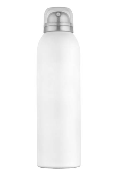 istock Deodorant spray white can, isolated on white background 1139455565