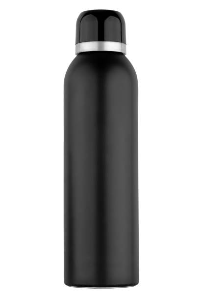 istock Deodorant spray black can, isolated on white background 1139455568