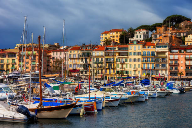 istock Cannes City View From Harbour To Old Town 1139456550