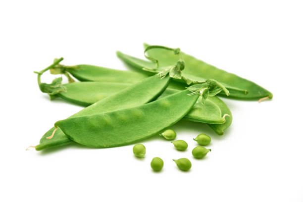 Green peas in closeup