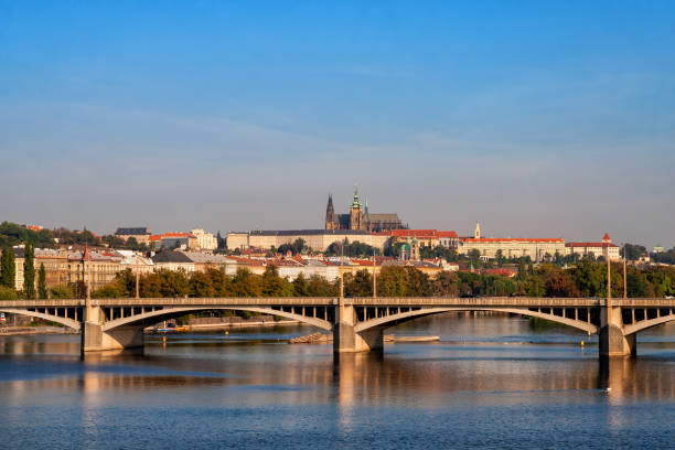 istock Prague City Skyline River View 1139456764