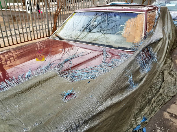 istock Abandoned car under the cover 1139459169