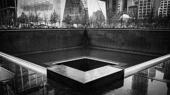 Memorial of the Wall Trade Center in New York