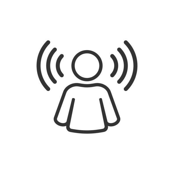 kuvapankkikuvitukset aiheesta mielen tietoisuuskuvake tasaiseen tyyliin. idea ihmisen vektori kuva valkoisella eristetyllä taustalla. asiakkaan aivoliiketoiminnan konsepti. - tarkkavaisuus