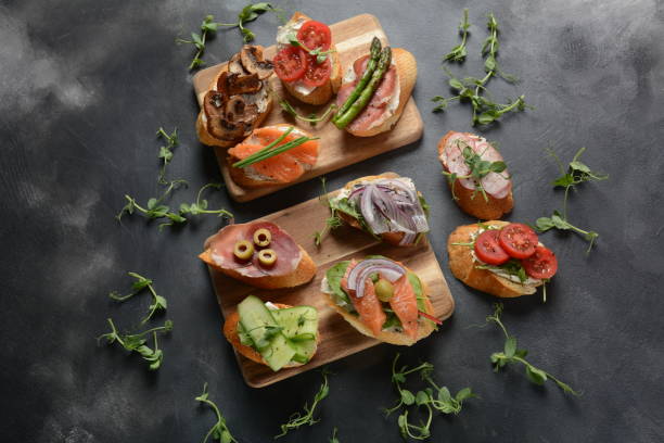 istock Brushetta or traditional Spanish-tapas 1139461796