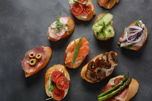istock Brushetta or traditional Spanish-tapas 1139461866