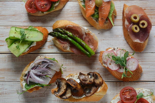 istock Brushetta or traditional Spanish-tapas 1139462288