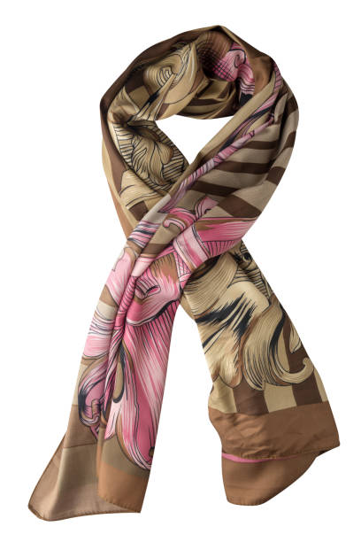 istock scarf summer. multicolored scarf. Scarf top view 1139463392