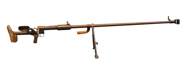 istock automatic rifle isolated on white background. automatic rifle from the Second World War 1139463789