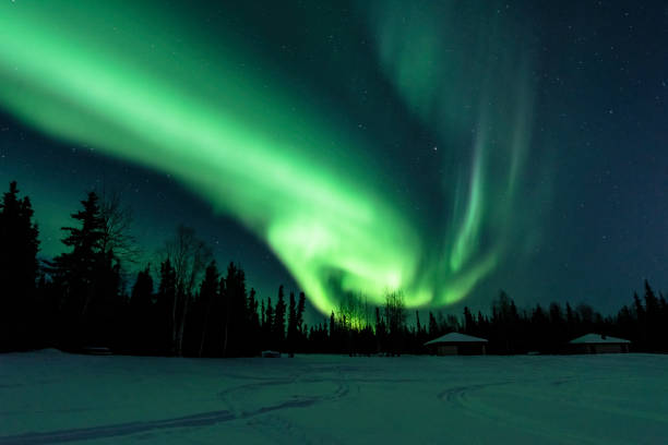 istock Northern Lights at Chena Lakes in Alaska 1139465370