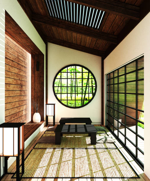 istock Room Design Japanese-style. 3D rendering 1139467597