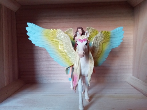 Fairy on Pegasus toy