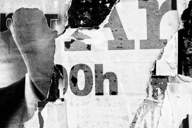 istock Blank white old ripped torn paper crumpled creased posters grunge textures backdrop backgrounds surface placard 1139469007
