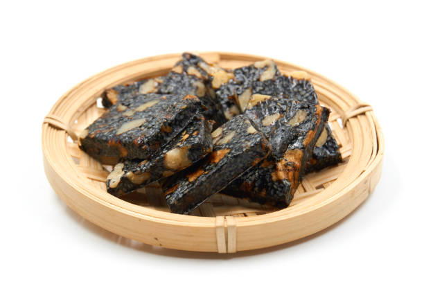 istock Ejiao walnut slices in white background 1139469226