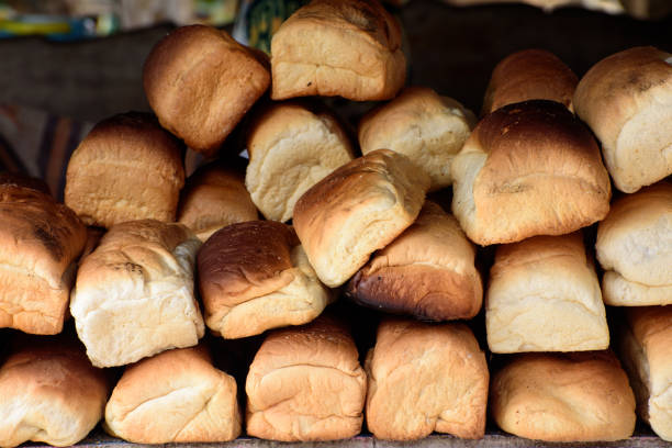 istock Closed-up yellow long loaf of bread 1139470030