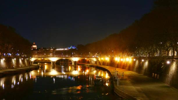 istock night landscape. italy Roma 1139470347