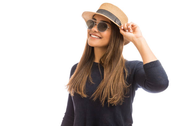istock Cool Fashion Model On White Background 1139470496