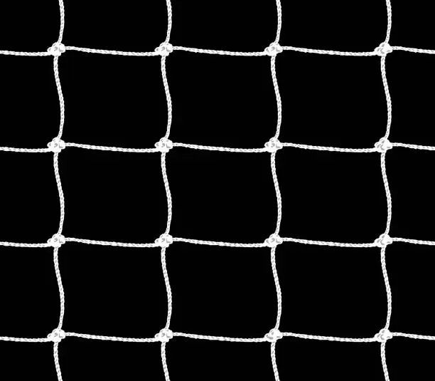 Vector illustration of Seamless pattern of soccer goal net or tennis net