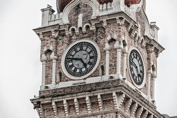 Clock tower of Merdeka Square in downtown Kuala Lumpur Malaysia
