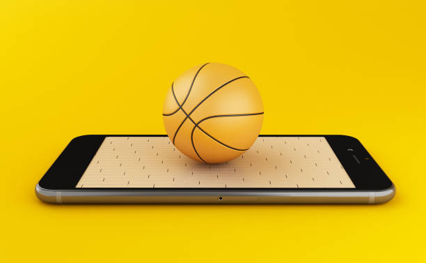 istock 3d Watching basketball and betting online concept 1139484539