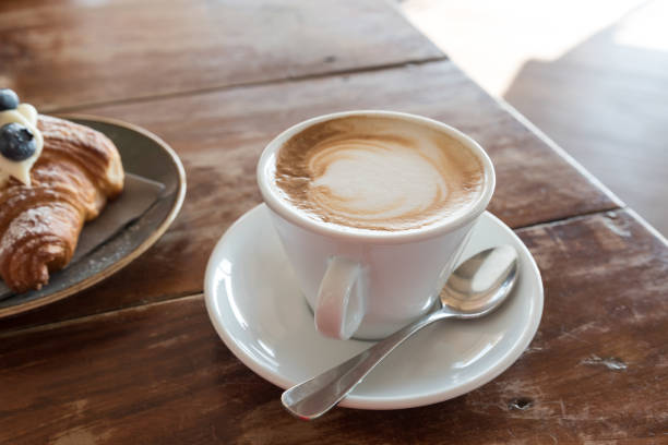 istock Croissant and cappuccino for breakfast 1139488332
