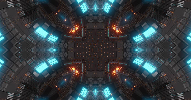 istock Abstract technology background, led and flickering particles. Animation of electric circuit signal with light glow and Bokeh. Futuristic concept. 1139491082