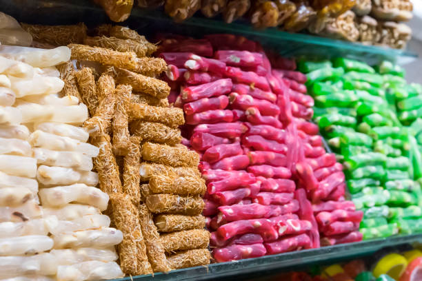 istock Finger Turkish Delights with Different Fruits 1139491115