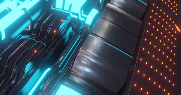 istock Abstract technology background, led and flickering particles. Animation of electric circuit signal with light glow and Bokeh. Futuristic concept. 1139491121