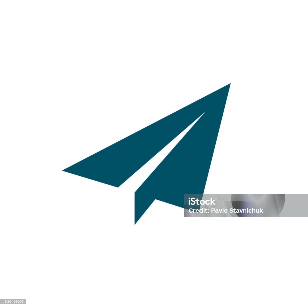 Biểu Tượng Máy Bay Giấy Biểu Tượng Gửi Vector Chứng Khoán Hình ...