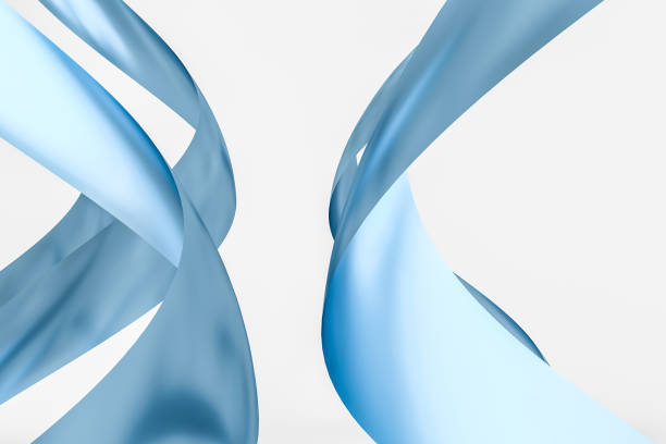 istock 3d rendering, blue metalic surface and graphic design background 1139496330