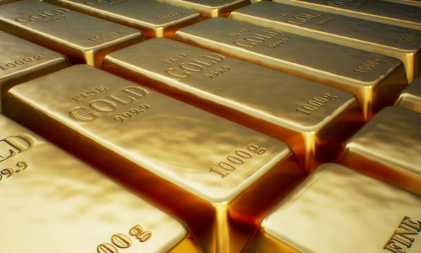 istock Rows of Gold bars. Financial concept. 1139500449