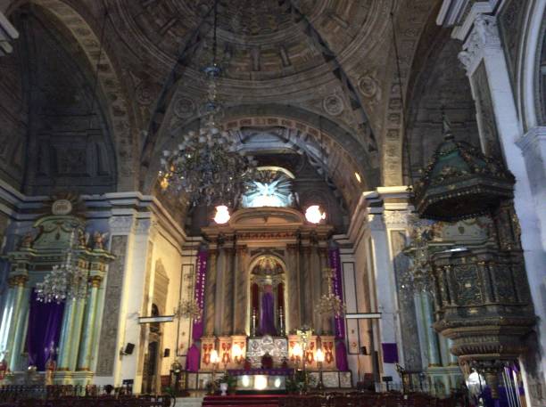 церковь сан-агустин - manila cathedral стоковые фото и изображения