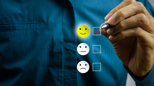 istock Conceptual the customer responded to the survey. 1139502166