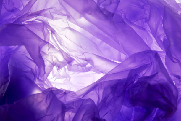 istock Plastic bag background. Purple texture, grunge style, textured background with copy space for text. 1139510550