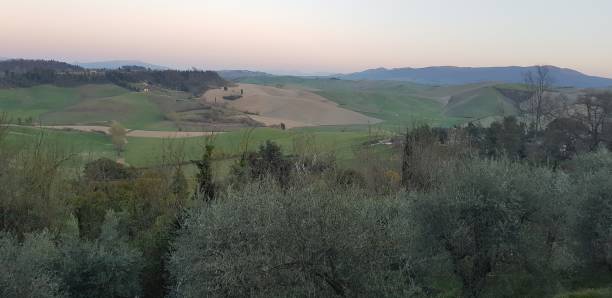 Panoramic view of Tuscany from Terricciola