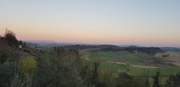 Panoramic view of Tuscany from Terricciola