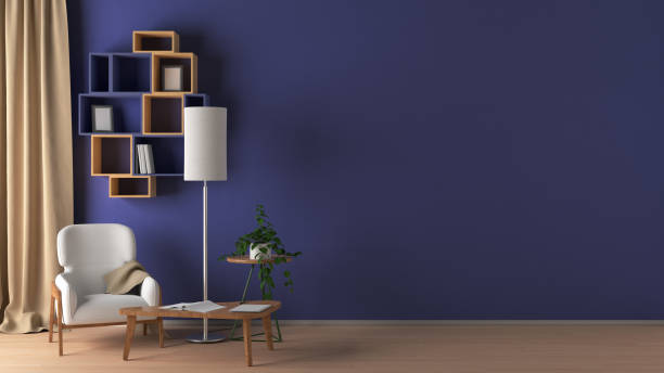 istock Blank wall in living room interior mock up 1139514359